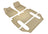 MAXpider Rubber Floor Mats for 2021 2020 2019 2018 2017 2016 Tesla X [Covers Front & Both Rear Rows, Tan] L1TL00101502
