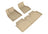 MAXpider Rubber Floor Mats for 2019 2018 2017 2016 2015 Tesla S [Covers Front & Rear Row, Tan] L1TL01301502