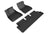 MAXpider Rubber Floor Mats for 2021 2020 Tesla 3 [Covers Front & Rear Row, Black] L1TL01601509