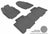 MAXpider Rubber Floor Mats for 2012 2011 2010 2009 2008 2007 2006 Toyota RAV4 [Covers Front & Rear Row, Gray] L1TY02301501