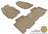 MAXpider Rubber Floor Mats for 2012 2011 2010 2009 2008 2007 2006 Toyota RAV4 [Covers Front & Rear Row, Tan] L1TY02301502