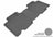 MAXpider Rubber Floor Mats for 2012 2011 2010 2009 2008 2007 2006 Toyota RAV4 [Covers Rear (2nd) Row, Gray] L1TY02321501