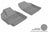 MAXpider Rubber Floor Mats for xD/Yaris [Covers Front Row, Gray] L1TY02411501