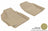 MAXpider Rubber Floor Mats for xD/Yaris [Covers Front Row, Tan] L1TY02411502