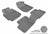 MAXpider Rubber Floor Mats for 2008 2007 2006 2005 2004 2003 Toyota Matrix [Covers Front & Rear Row, Gray] L1TY04301501