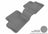 MAXpider Rubber Floor Mats for 2008 2007 2006 2005 2004 2003 Toyota Matrix [Covers Rear (2nd) Row, Gray] L1TY04321501
