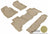 MAXpider Rubber Floor Mats for 2012 2011 2010 Toyota 4Runner [Covers Front & Both Rear Rows, Tan] L1TY04401502