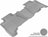 MAXpider Rubber Floor Mats for 2021 2020 2019 2018 2017 2016 2015 2014 2013 2012 2011 2010 Toyota 4Runner [Covers Rear (2nd) Row, Gray] L1TY04421501