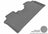 MAXpider Rubber Floor Mats for 2012 2011 2010 2009 2008 2007 2006 2005 Toyota Avalon [Covers Rear (2nd) Row, Gray] L1TY05521501
