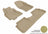 MAXpider Rubber Floor Mats for 2013 2012 2011 2010 2009 Toyota Corolla [Covers Front & Rear Row, Tan] L1TY05901502