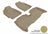 MAXpider Rubber Floor Mats for 2011 2010 2009 2008 2007 Toyota Yaris [Covers Front & Rear Row, Tan] L1TY07201502