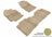 MAXpider Rubber Floor Mats for 2011 2010 2009 Toyota Venza [Covers Front & Rear Row, Tan] L1TY07801502