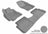 MAXpider Rubber Floor Mats for 2013 2012 2011 2010 2009 Toyota Matrix [Covers Front & Rear Row, Gray] L1TY08501501