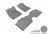 MAXpider Rubber Floor Mats for 2015 2014 2013 2012 Toyota Tacoma [Covers Front & Rear Row, Gray] L1TY09101501