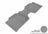 MAXpider Rubber Floor Mats for 2021 2020 2019 2018 2017 2016 2015 2014 2013 2012 Toyota Tacoma [Covers Rear (2nd) Row, Gray] L1TY09121501
