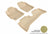 MAXpider Rubber Floor Mats for 2015 2014 2013 2012 Toyota Prius C [Covers Front & Rear Row, Tan] L1TY09501502