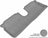 MAXpider Rubber Floor Mats for 2014 2013 2012 Toyota Yaris [Covers Rear (2nd) Row, Gray] L1TY10821501