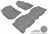 MAXpider Rubber Floor Mats for 2018 2017 2016 2015 2014 2013 Toyota RAV4 [Covers Front & Rear Row, Gray] L1TY12701501