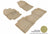 MAXpider Rubber Floor Mats for 2015 2014 2013 Toyota Venza [Covers Front & Rear Row, Tan] L1TY13401502