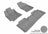 MAXpider Rubber Floor Mats for 2019 2018 2017 2016 2015 2014 Toyota Corolla [Covers Front & Rear Row, Gray] L1TY13701501