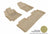 MAXpider Rubber Floor Mats for 2019 2018 2017 2016 2015 2014 Toyota Corolla [Covers Front & Rear Row, Tan] L1TY13701502
