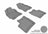 MAXpider Rubber Floor Mats for 2009 2008 2007 2006 2005 2004 Toyota Prius [Covers Front & Rear Row, Gray] L1TY14501501