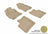 MAXpider Rubber Floor Mats for 2009 2008 2007 2006 2005 2004 Toyota Prius [Covers Front & Rear Row, Tan] L1TY14501502