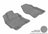 MAXpider Rubber Floor Mats for 2009 2008 2007 2006 2005 2004 Toyota Prius [Covers Front Row, Gray] L1TY14511501