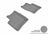 MAXpider Rubber Floor Mats for 2009 2008 2007 2006 2005 2004 Toyota Prius [Covers Rear (2nd) Row, Gray] L1TY14521501