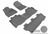 MAXpider Rubber Floor Mats for 2011 2010 2009 2008 Toyota Sequoia [Covers Front & Both Rear Rows, Gray] L1TY14601501