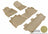 MAXpider Rubber Floor Mats for 2011 2010 2009 2008 Toyota Sequoia [Covers Front & Both Rear Rows, Tan] L1TY14601502