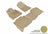 MAXpider Rubber Floor Mats for 2011 2010 2009 2008 2007 Toyota Tundra [Covers Front & Rear Row, Tan] L1TY14801502