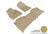 MAXpider Rubber Floor Mats for 2013 2012 Toyota Tundra [Covers Front & Rear Row, Tan] L1TY14901502