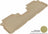 MAXpider Rubber Floor Mats for 2013 2012 2011 2010 2009 2008 Toyota Highlander [Covers Rear (2nd) Row, Tan] L1TY15021502