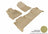 MAXpider Rubber Floor Mats for 2021 2020 2019 2018 2017 2016 2015 2014 Toyota Tundra [Covers Front & Rear Row, Tan] L1TY15301502