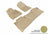 MAXpider Rubber Floor Mats for 2021 2020 2019 2018 2017 2016 2015 2014 Toyota Tundra [Covers Front & Rear Row, Tan] L1TY15401502