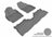 MAXpider Rubber Floor Mats for 2017 2016 2015 2014 2013 2012 Toyota Prius V [Covers Front & Rear Row, Gray] L1TY16201501