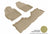MAXpider Rubber Floor Mats for 2017 2016 2015 2014 2013 2012 Toyota Prius V [Covers Front & Rear Row, Tan] L1TY16201502
