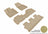 MAXpider Rubber Floor Mats for 2019 2018 2017 2016 2015 2014 Toyota Highlander [Covers Front & Both Rear Rows, Tan] L1TY16301502
