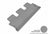 MAXpider Rubber Floor Mats for 2019 2018 2017 2016 2015 2014 Toyota Highlander [Covers Rear (3rd) Row, Gray] L1TY16331501