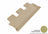 MAXpider Rubber Floor Mats for 2019 2018 2017 2016 2015 2014 Toyota Highlander [Covers Rear (3rd) Row, Tan] L1TY16331502