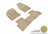 MAXpider Rubber Floor Mats for Prius/Prius Prime [Covers Front & Rear Row, Tan] L1TY20901502