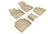 MAXpider Rubber Floor Mats for 2021 2020 2019 Toyota Avalon [Covers Front & Rear Row, Tan] L1TY24501502