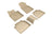 MAXpider Rubber Floor Mats for 2021 2020 2019 Toyota Avalon [Covers Front & Rear Row, Tan] L1TY25701502