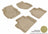 MAXpider Rubber Floor Mats for 2016 2015 2014 2013 2012 2011 2010 2009 2008 2007 Volvo S80 [Covers Front & Rear Row, Tan] L1VV00201502