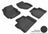 MAXpider Rubber Floor Mats for 2016 2015 2014 2013 2012 2011 2010 2009 2008 2007 Volvo S80 [Covers Front & Rear Row, Black] L1VV00201509