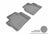 MAXpider Rubber Floor Mats for 2016 2015 2014 2013 2012 2011 2010 2009 2008 2007 Volvo S80 [Covers Rear (2nd) Row, Gray] L1VV00221501