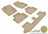 MAXpider Rubber Floor Mats for 2014 2013 2012 2011 2010 2009 2008 2007 2006 2005 2004 2003 Volvo XC90 [Covers Front & Both Rear Rows, Tan] L1VV00401502