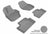 MAXpider Rubber Floor Mats for 2017 2016 2015 2014 2013 2012 2011 2010 Volvo XC60 [Covers Front & Rear Row, Gray] L1VV01501501