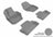 MAXpider Rubber Floor Mats for S60/V60 [Covers Front & Rear Row, Gray] L1VV01601501